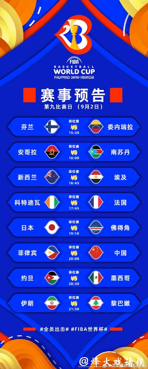 2023年世界杯高清直播时间表汇总